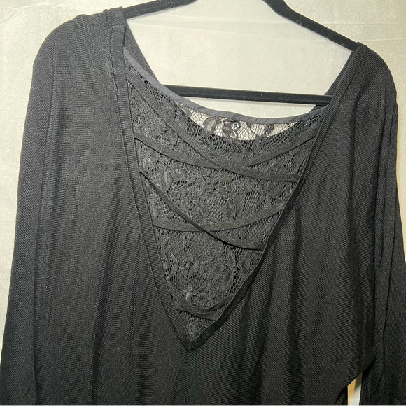 NWT torrid Pullover Lace Back Sweater black women’s size 2XL 100% rayon - Picture 12 of 14